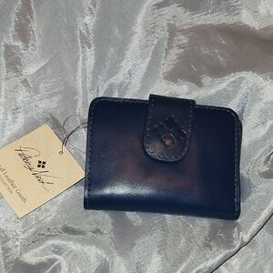 Patricia Nash Iberia Cerulean Leather Wallet Bnwt Ea